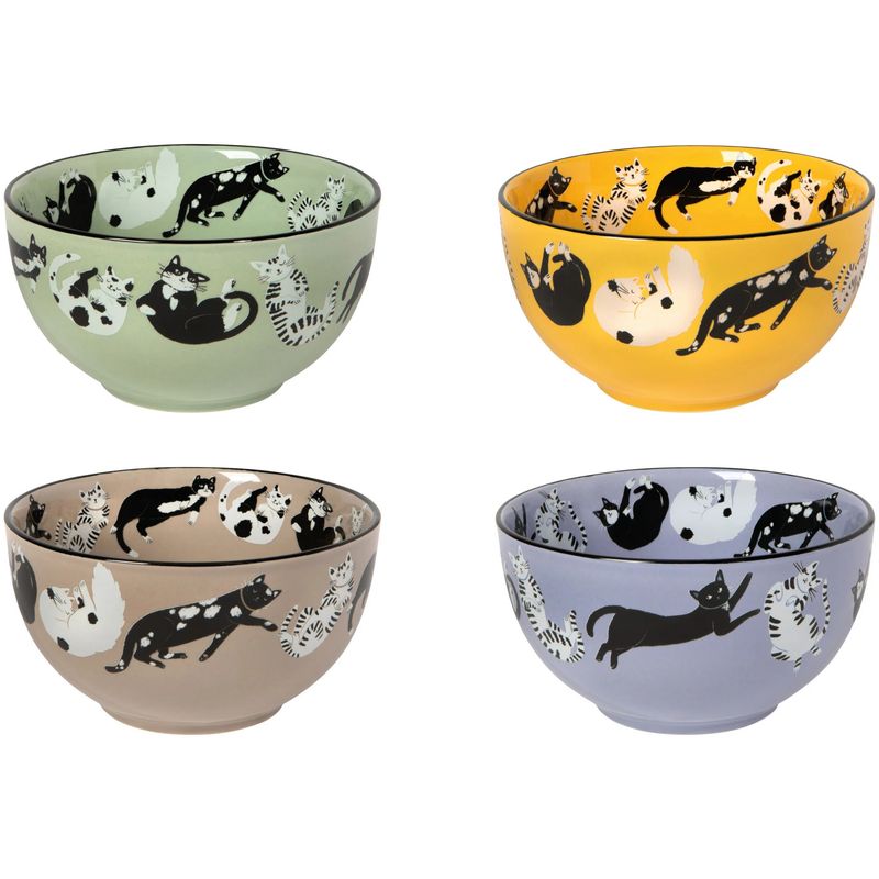 Everyday Bowls Meow &amp; Furever Bowls Set of 4