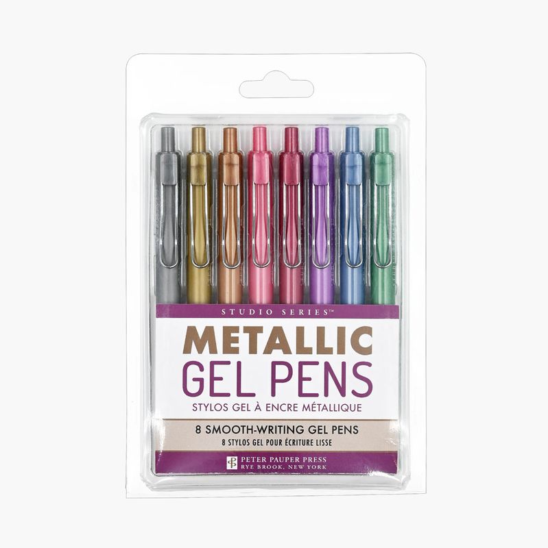Metallic Gel Pens Set of 8