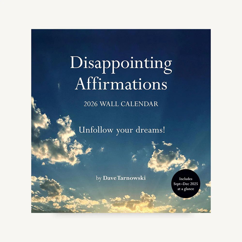 2026 Wall Calendar Disappointing Affirmations