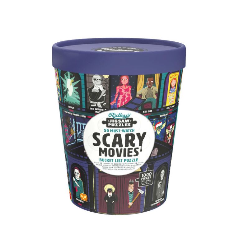 1000 Piece Bucket List Puzzle 50 Must-Watch Scary Movies