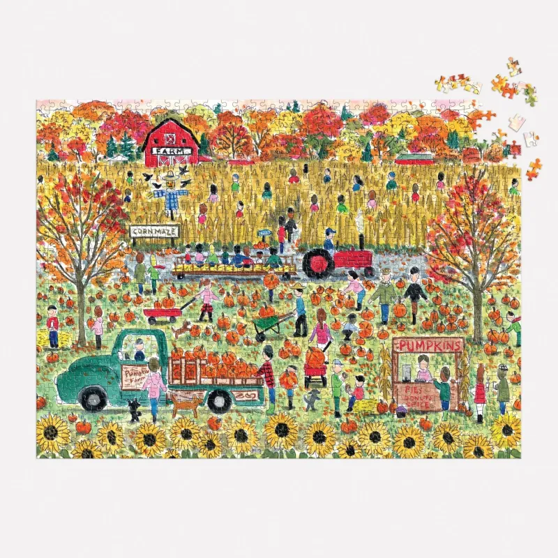 1000 Piece Puzzle Michael Storrings Pumpkin Patch