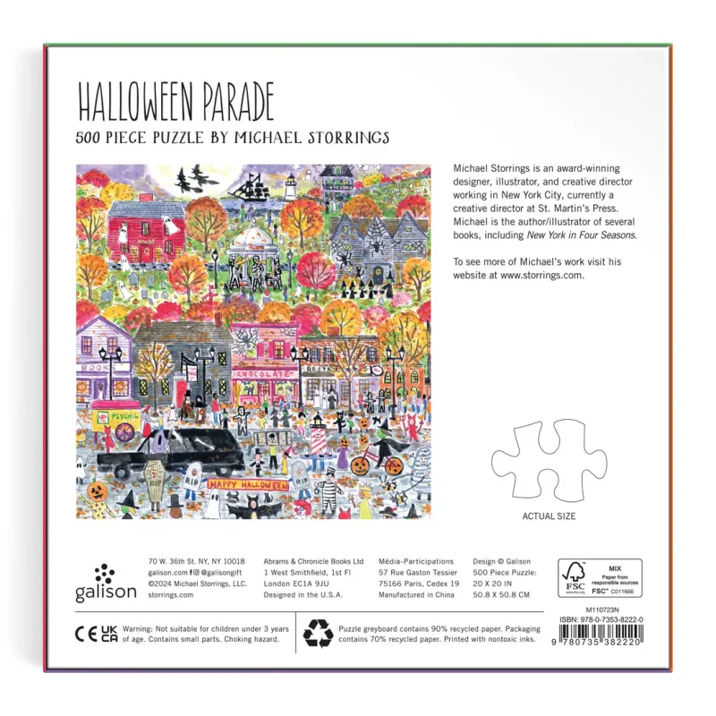500 Piece Puzzle Michael Storrings Halloween Parade