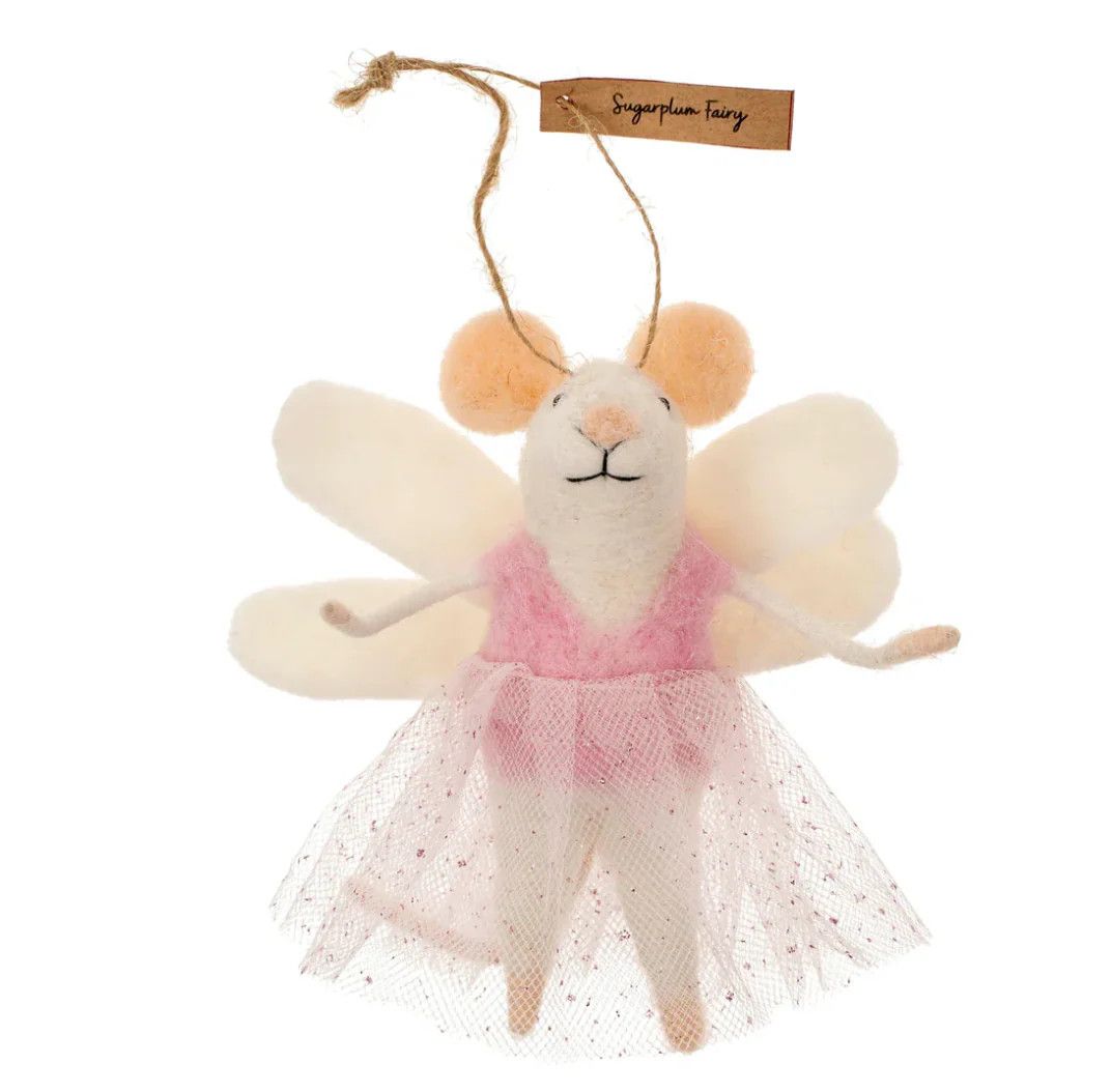 Felt Ornament Mouse Sugar Plum Fairy