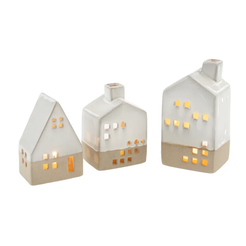 Ceramic Tea Light House Large