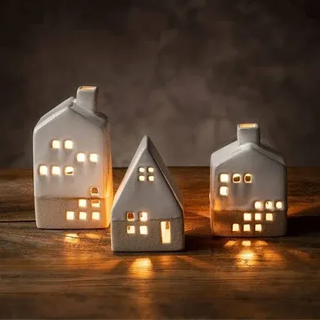 Ceramic Tea Light House Medium