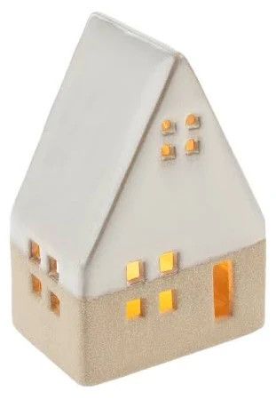 Ceramic Tea Light House Small