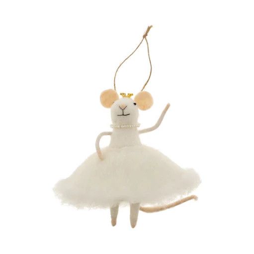 Felt Ornament Mouse Snow Princess