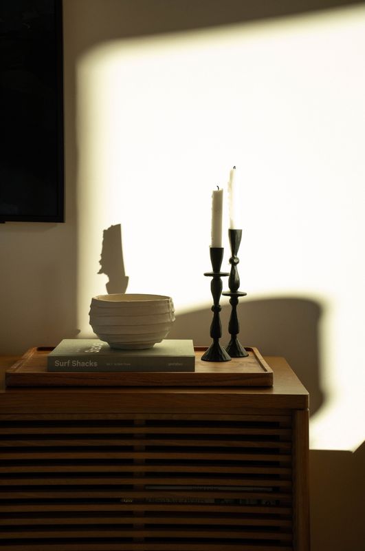 Imani Candle Holder Medium Black