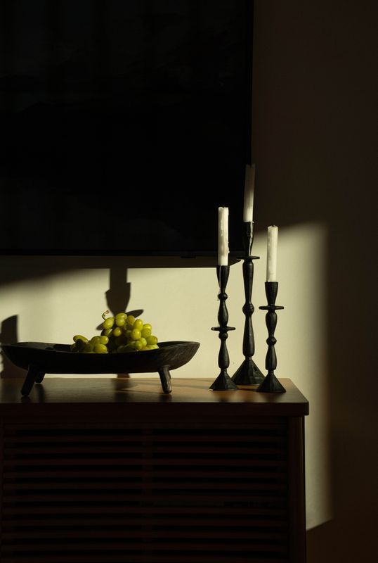 Imani Candle Holder Large Black