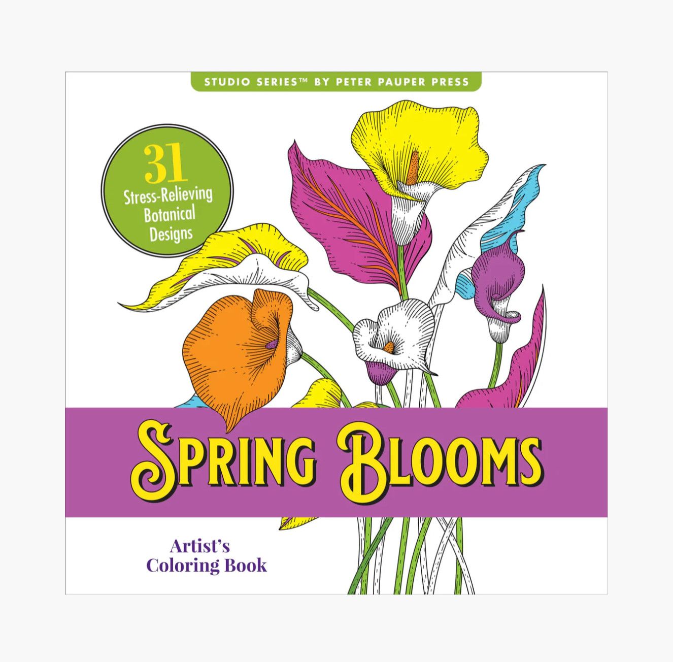 Colouring Book Spring Blooms