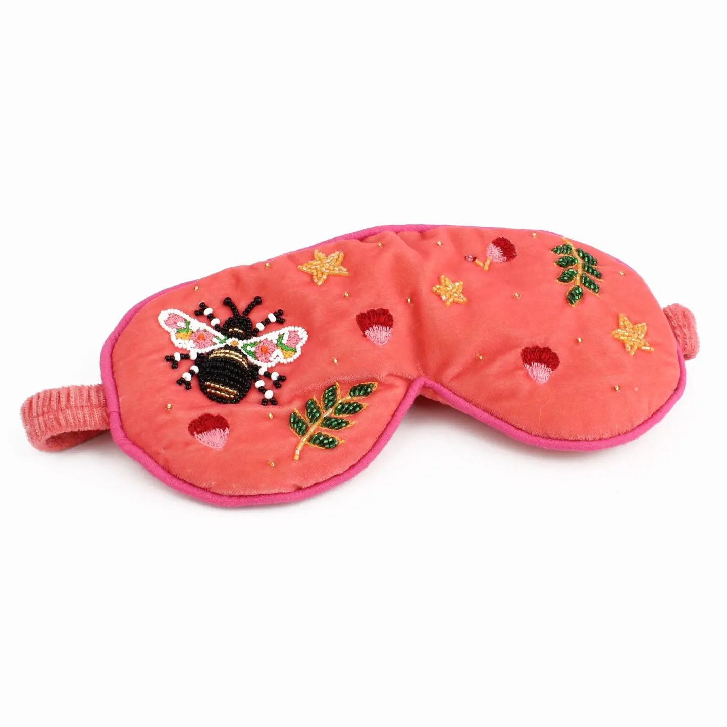 Floral Bee Velvet Sleep Mask