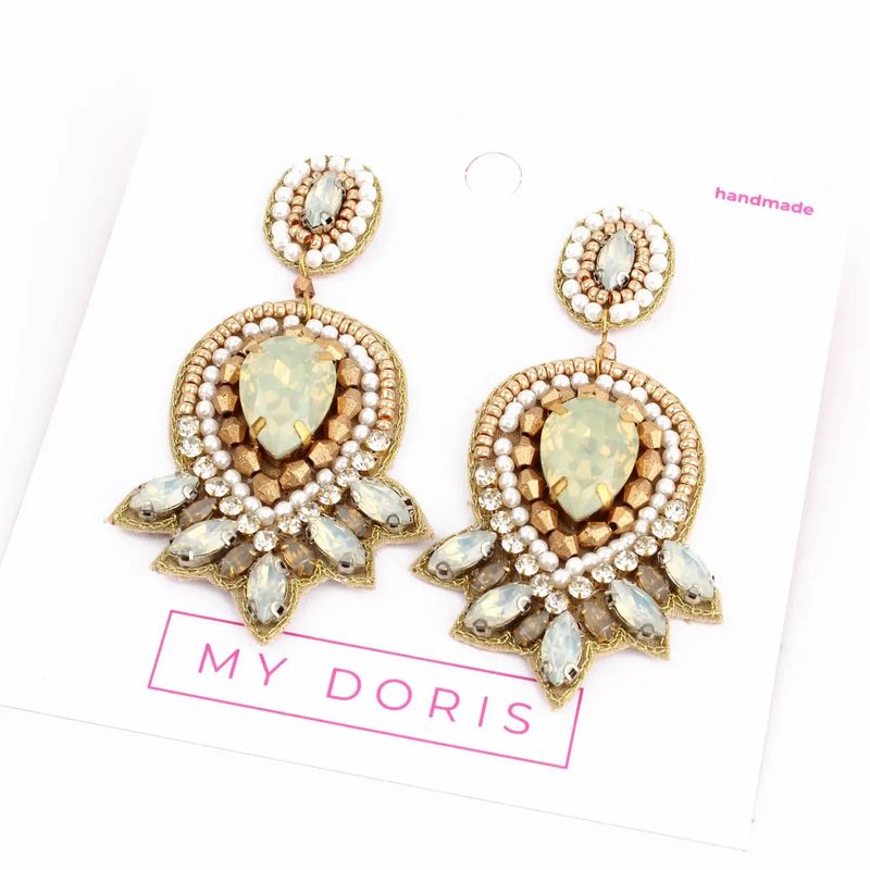 Beaded Pearl White Art Deco