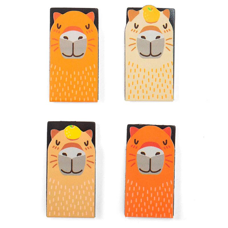 Magnetic Bookmarks Set Capybara