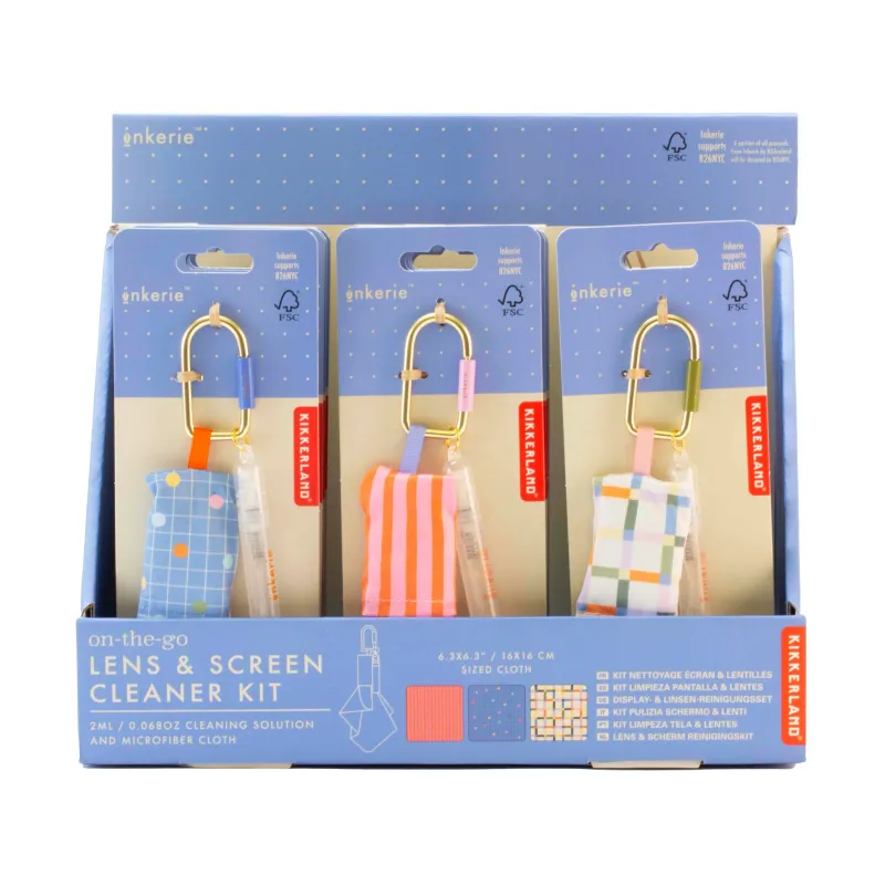 Inkerie On-The-Go Lens &amp; Screen Cleaning Kit