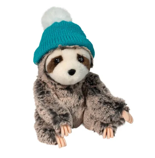 Blitzen Sloth with Winter Hat