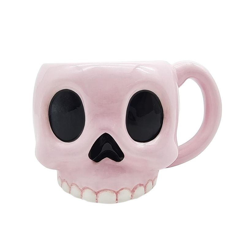 Ceramic  Pink Skull Mug