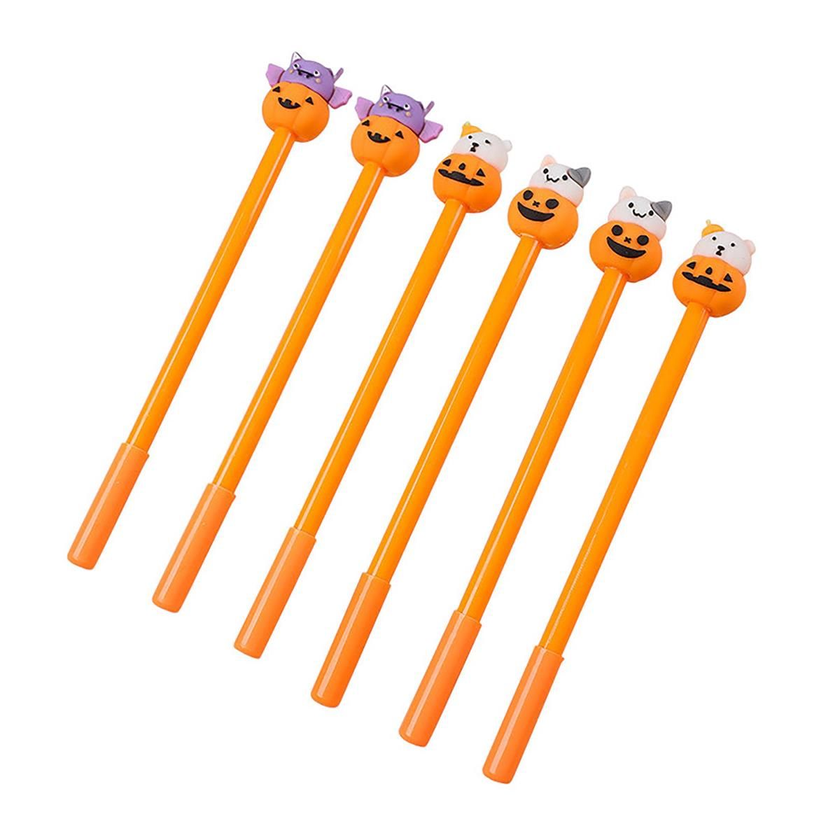 Orange Ball Pens with Pumpkin  6pk