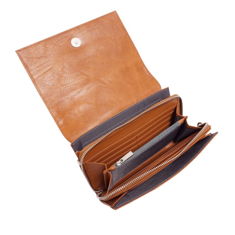 Nita Crossbody Wallet Brown