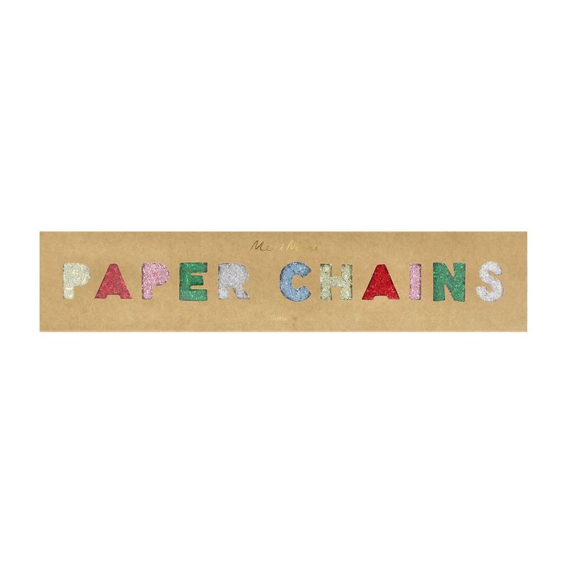Glitter Paper Chains DIY Garland Kit