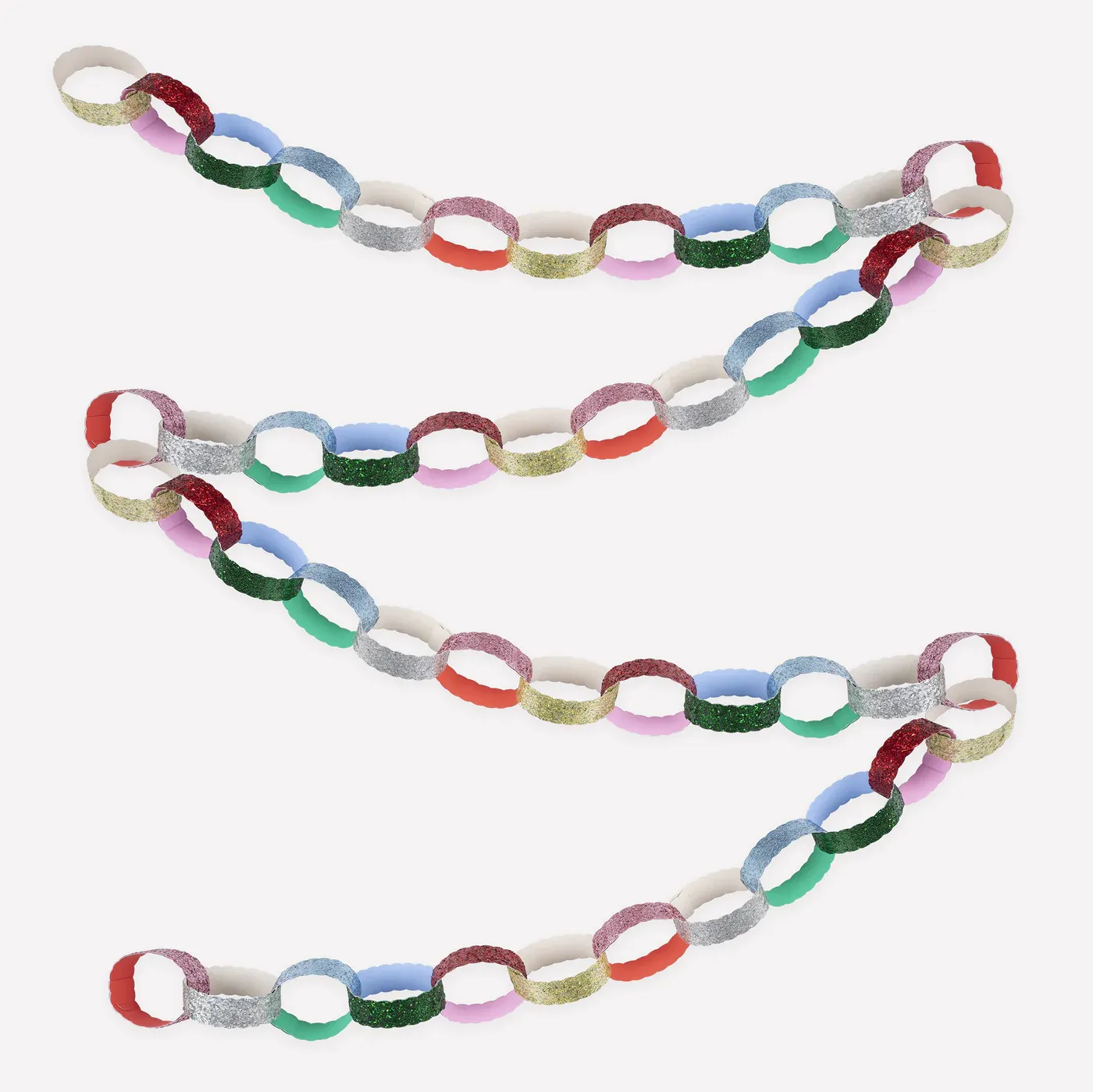 Glitter Paper Chains DIY Garland Kit