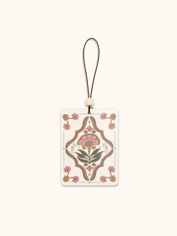 Car Air Freshener Pack of 2 Flower Tapestry