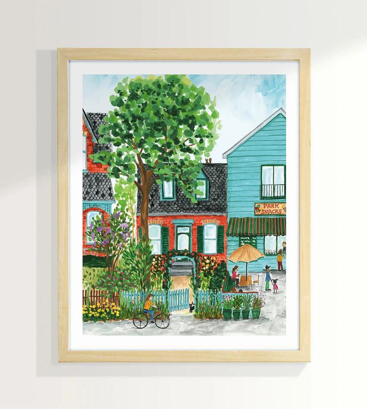 Art  Print Cabbagetown Park Snacks