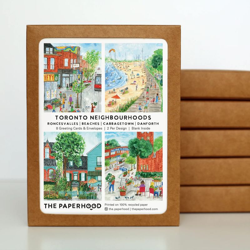 Boxed Set Assorted Toronto Neighbourhoods Set of 8