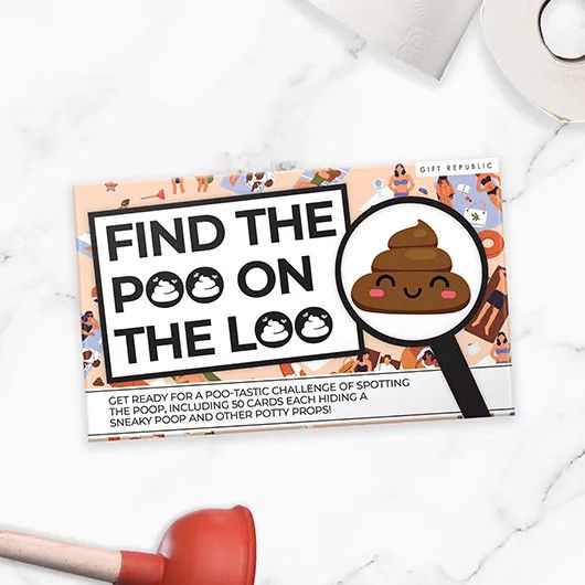 Find The Poo In The Loo Cards