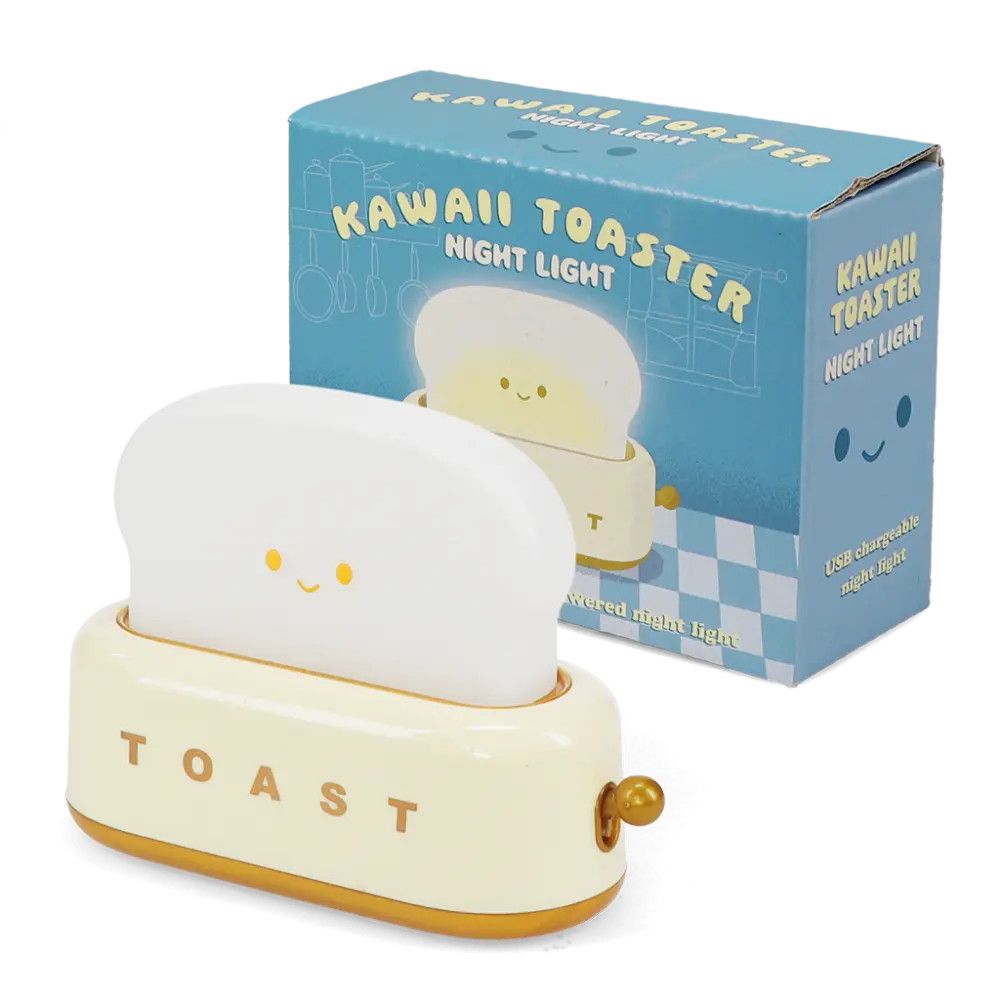 Rechargeable Night Light Kawaii Toaster
