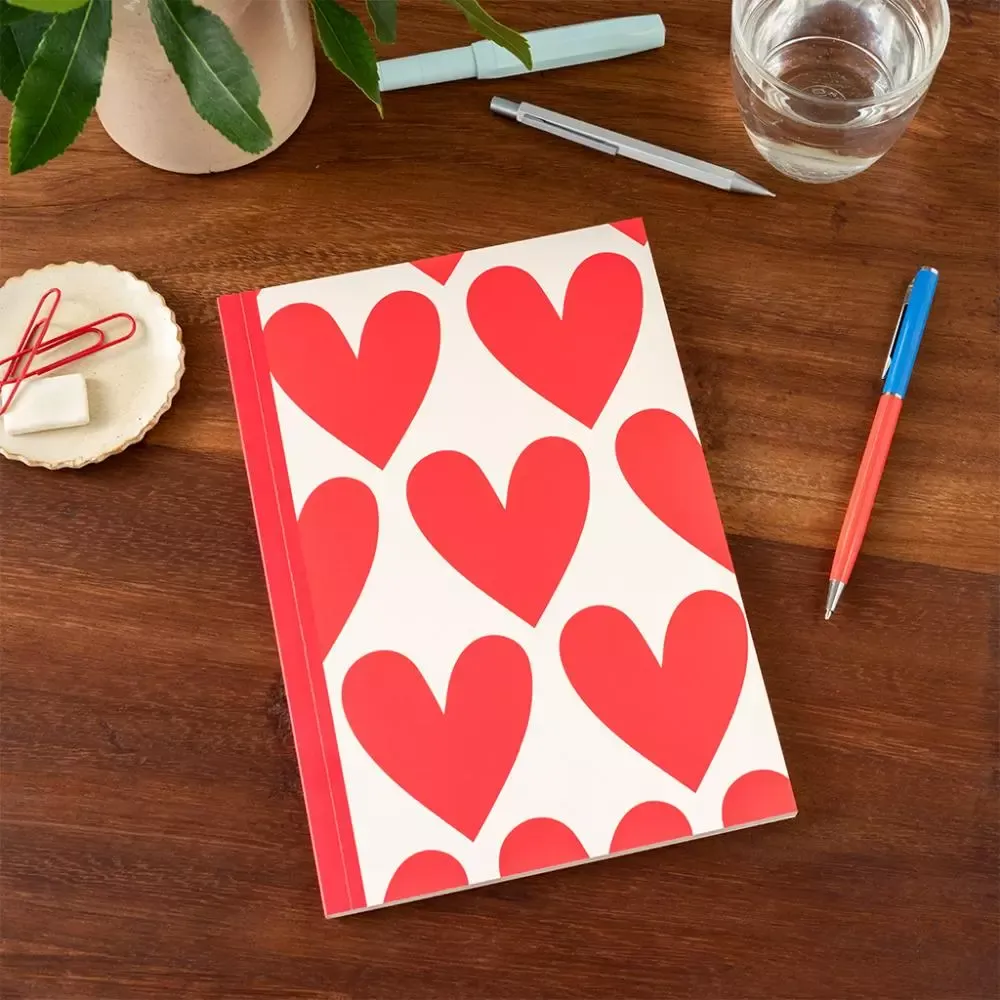 A5 Notebook Hearts