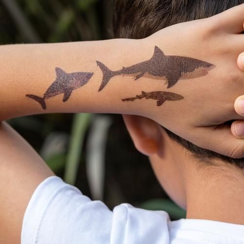 Temporary Tattoos Sharks
