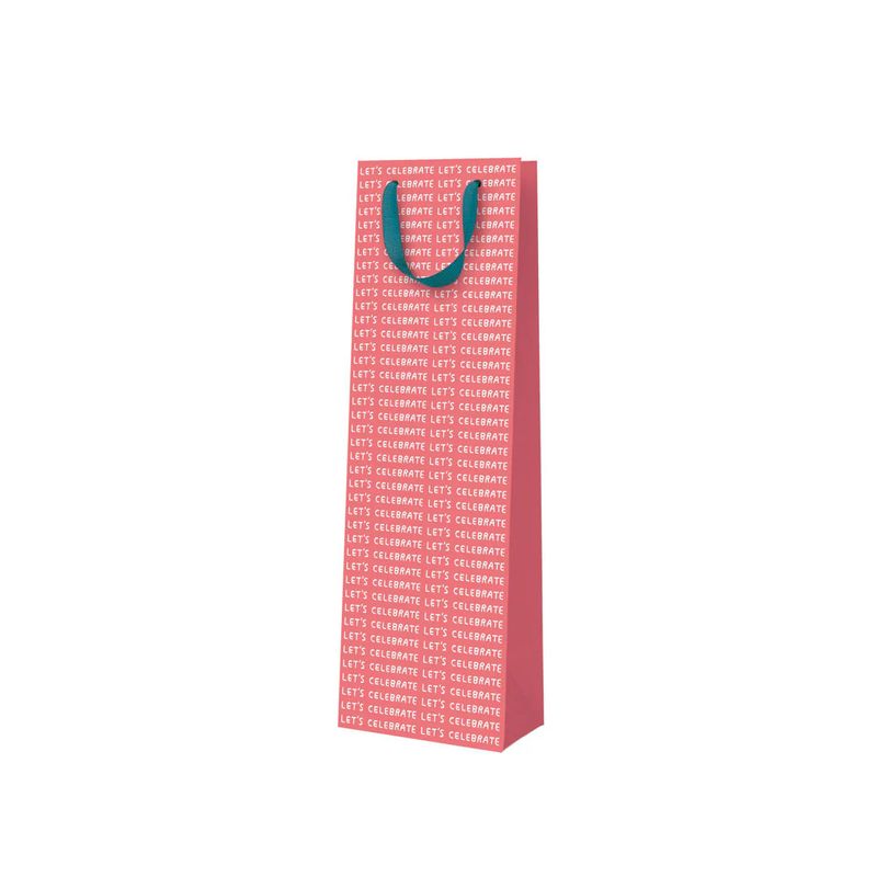 Let's Celebrate Orange Bottle Gift Bag