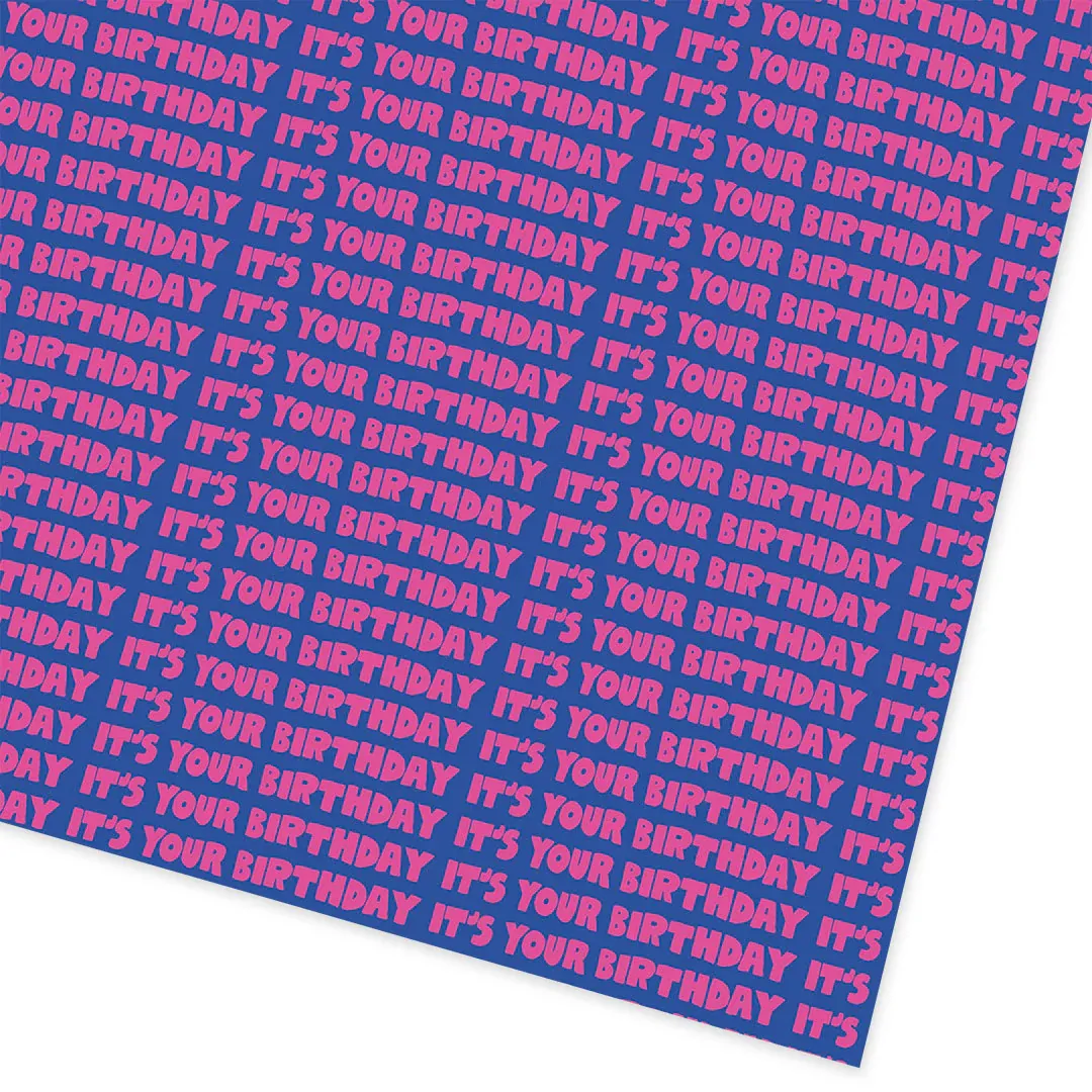 It&#39;s Your Birthday Gift Wrap 3m Roll