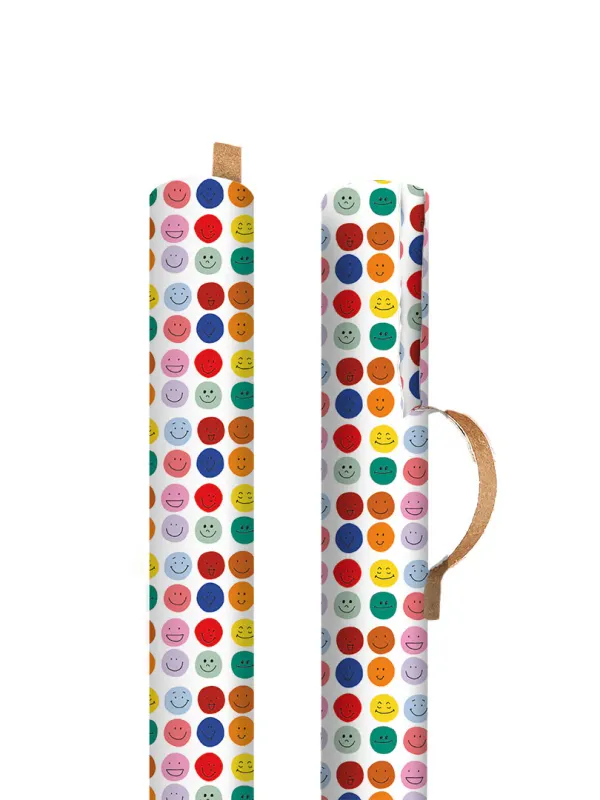 Smile Face Gift Wrap 3m Roll