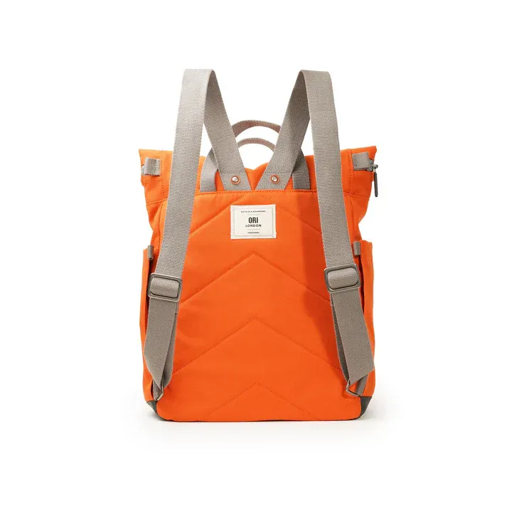 Richmond Medium Atomic Orange Recycled Canvas Backpack