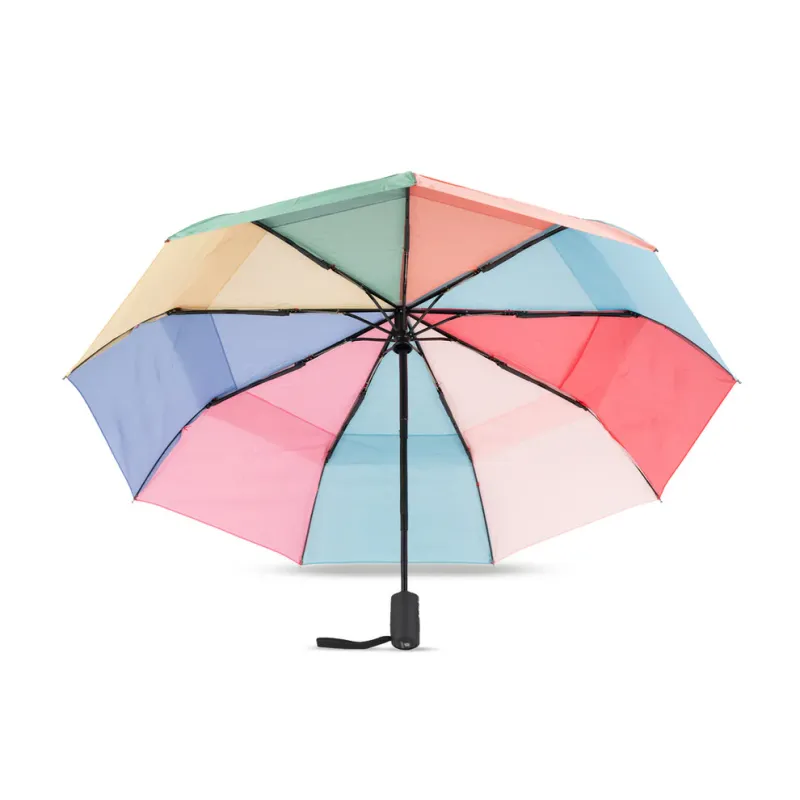 Waterloo Retractable Umbrella Bright Rainbow