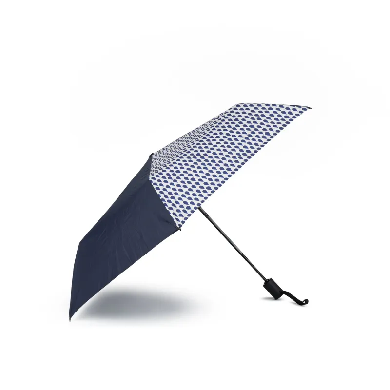 Waterloo Retractable Umbrella Denim Rain