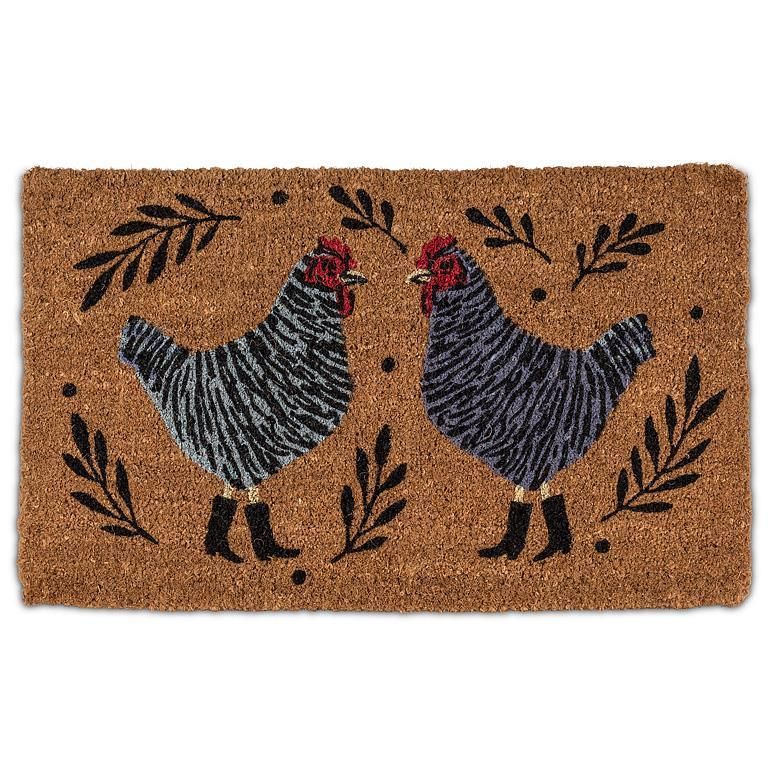 Doormat Chickens 18&quot; x 30&quot;
