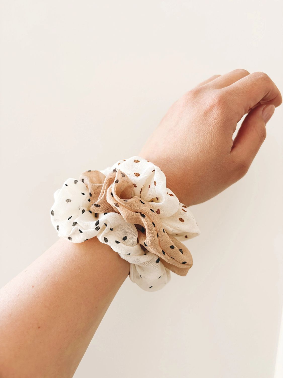 Mini Polka Dot Scrunchie Set