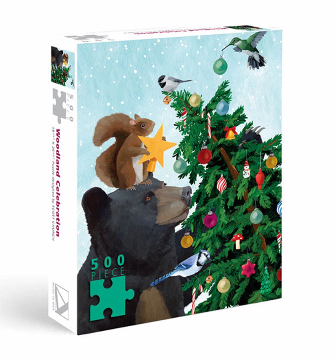 500 Piece Puzzle Woodland Celebration