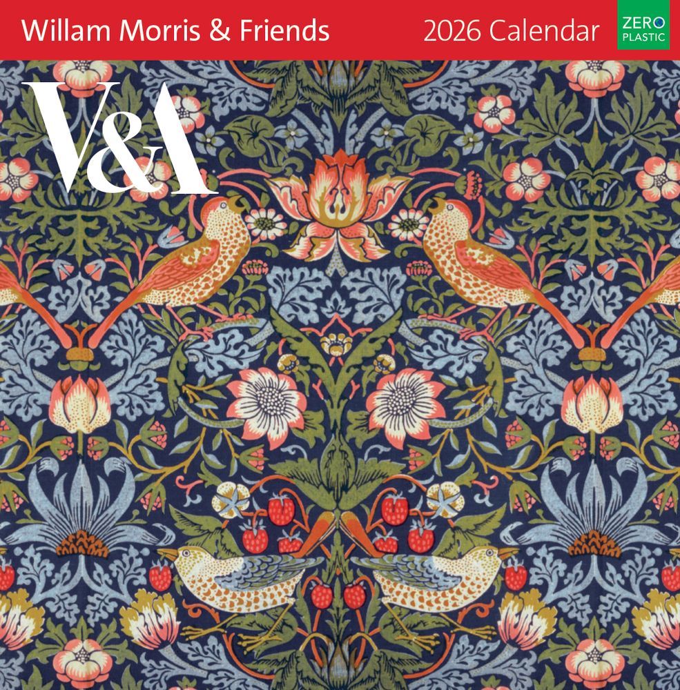 2026 Wall Calendar William Morris &amp; Friends