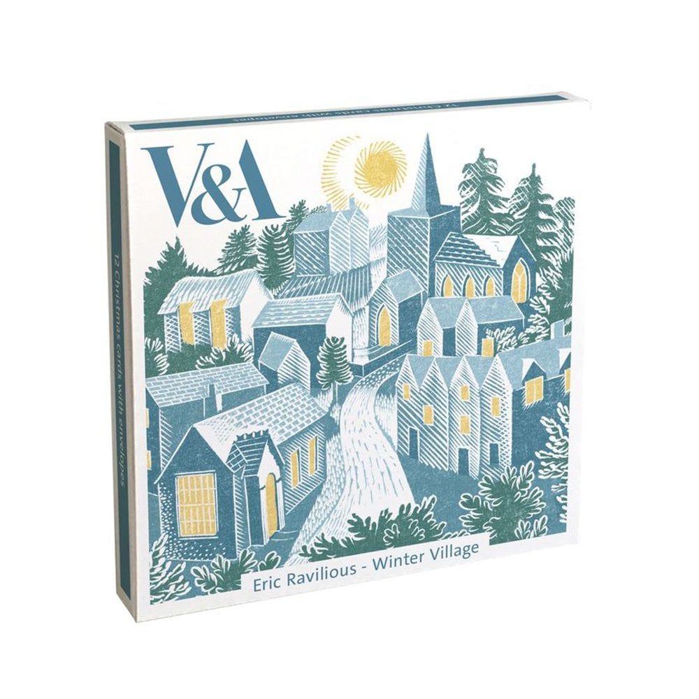 Boxed Christmas Cards Winter Village