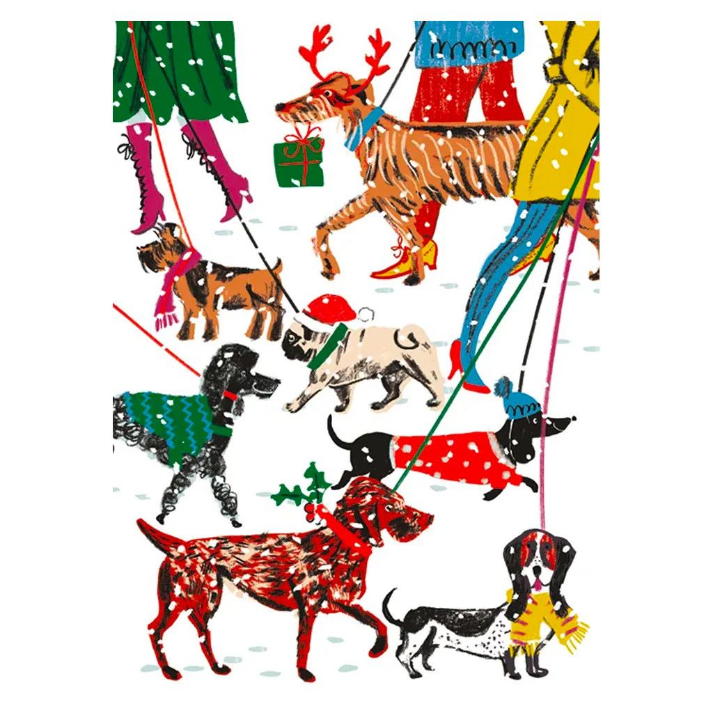 Boxed Christmas Cards Winter Walkies