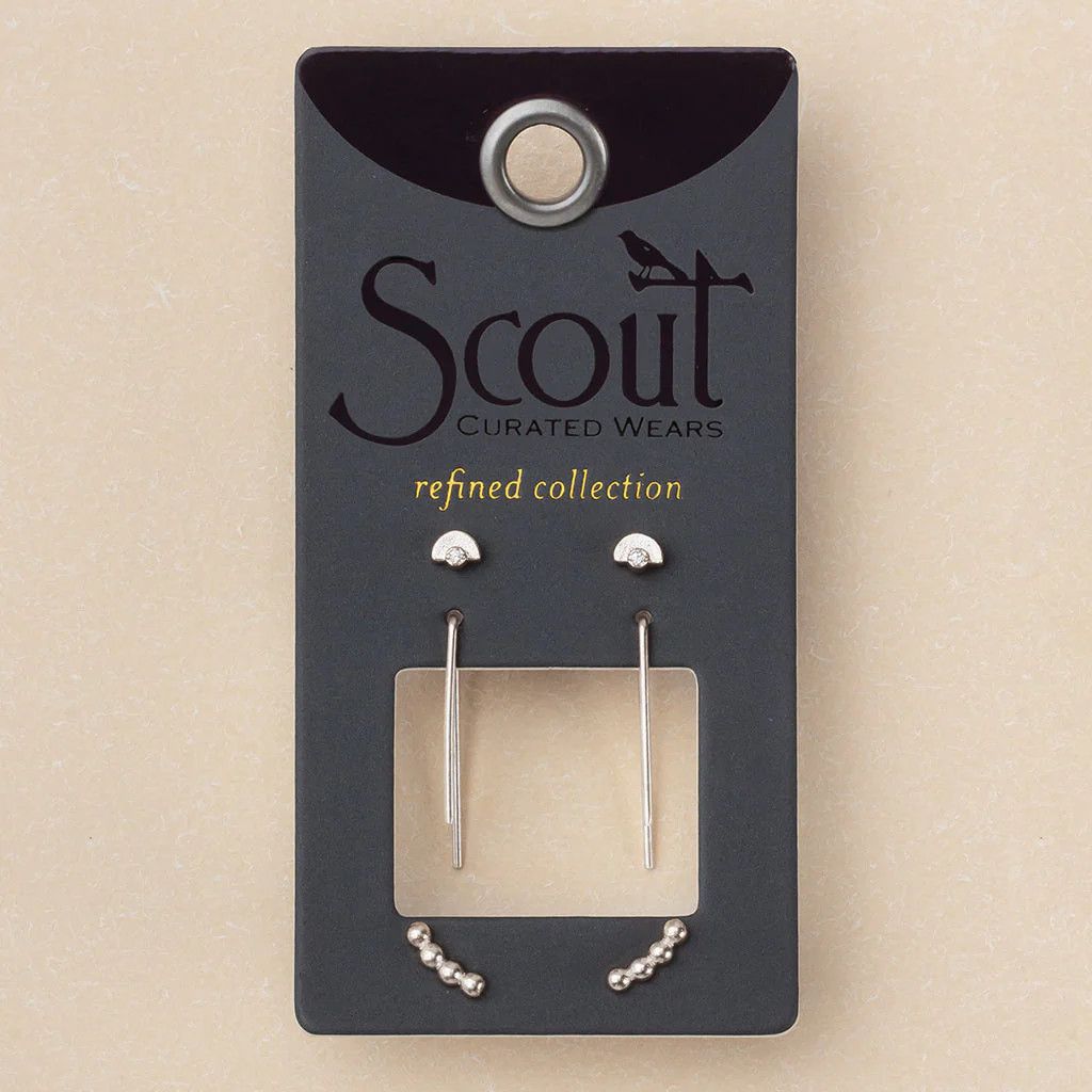 Refined Stud Trio Venus/Silver