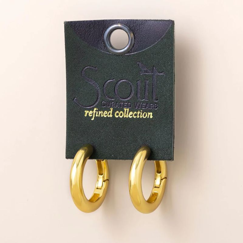 Refined Earring Stellar Hoop Gold Vermeil Medium