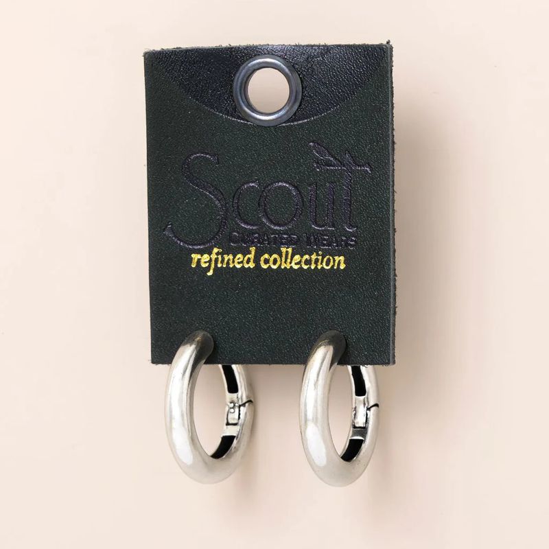 Refined Earring Stellar Hoop Silver Vermeil Medium