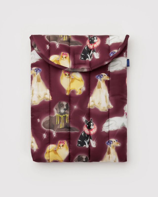 Puffy Laptop Sleeve 13&quot;/14&quot; Fancy Dogs