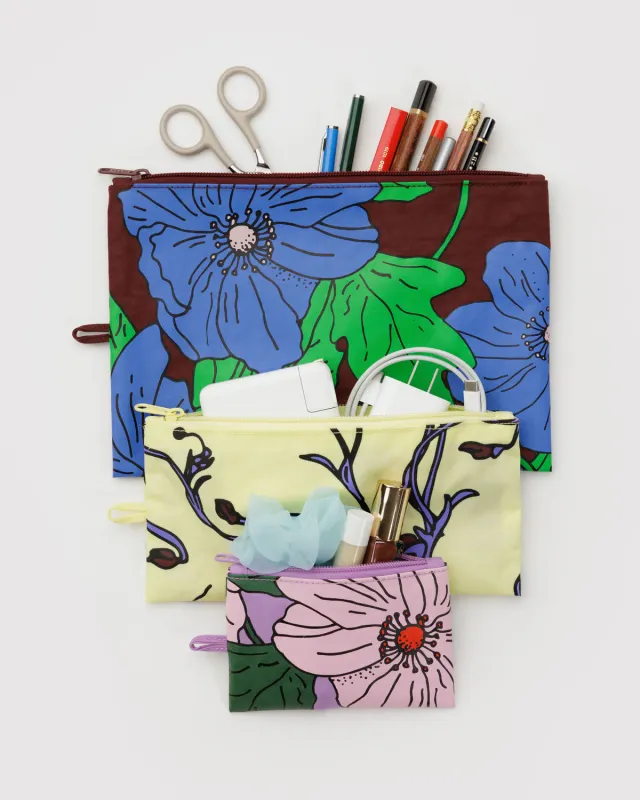 Flat Pouch Set Poppy Mix