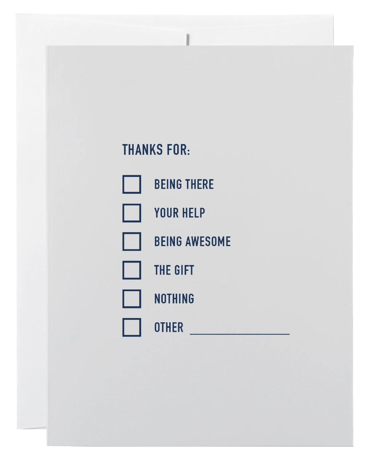 Thanks Checklist