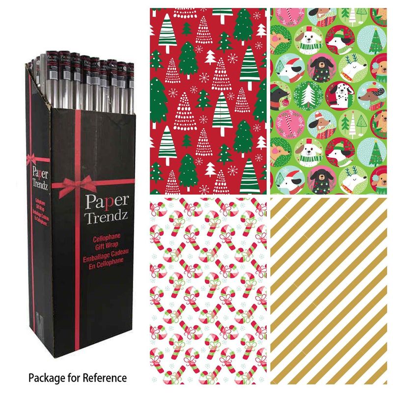 Single Roll Wrap Assorted 30&quot;x120&quot; (25sqft),